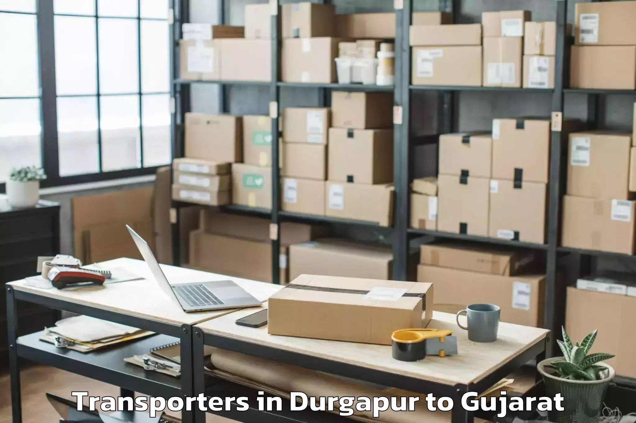 Book Durgapur to Valod Transporters Online